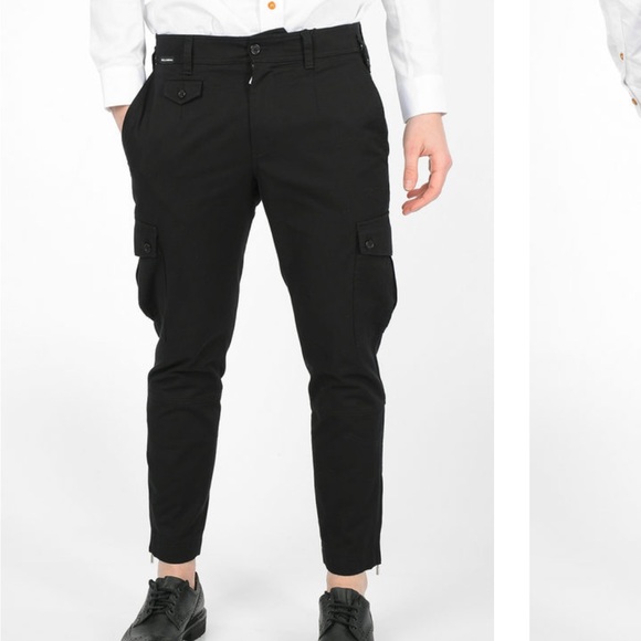 DOLCE & GABBANA Men's Black Cargo Pants - Picture 3 of 14